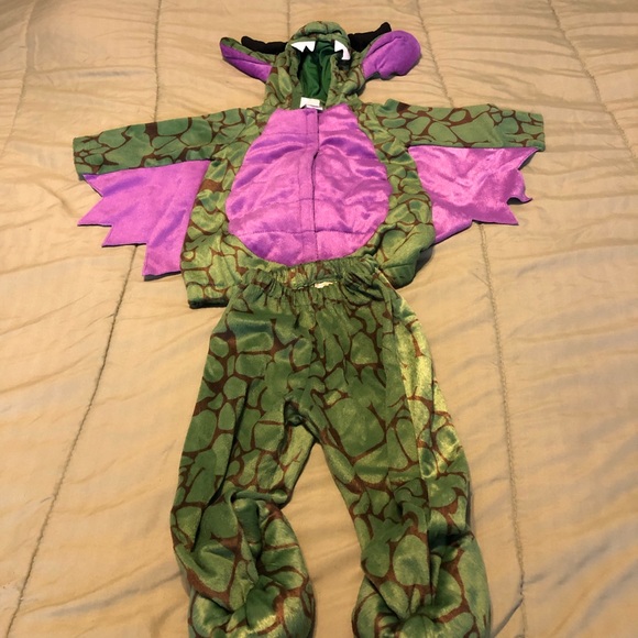 Gymboree Dragon Dinosaur Halloween Costume Size 18-24 Months 2 Piece - Picture 1 of 9